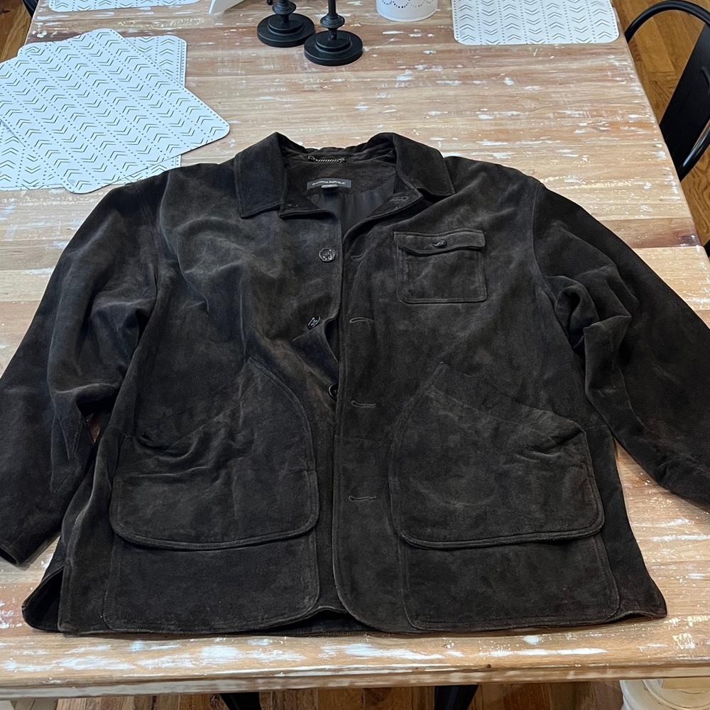 Banana Republic Dark Brown Suede Jacket